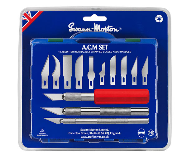 Craft Hobby Knife Kit With 26 Assorted Blades And Cutting Mat